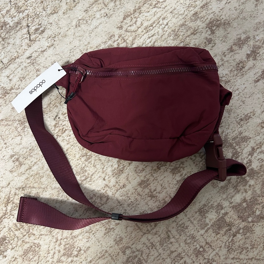 Women's Burgundy Crossbody Bag